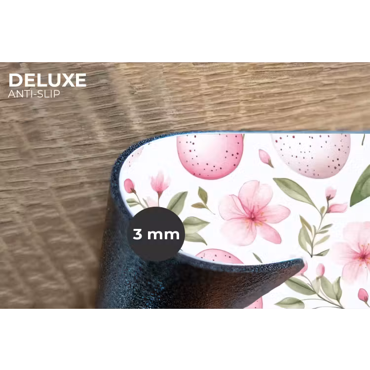 Patroon - Eieren - Roze - Pasen Placemat vinyl groot -closeup