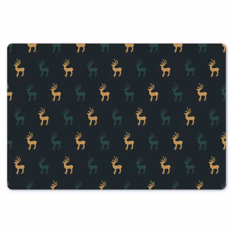 Patroon - Groen - Herten Placemat vinyl groot 368 -zzsfeer1_Kitchenyeah-website