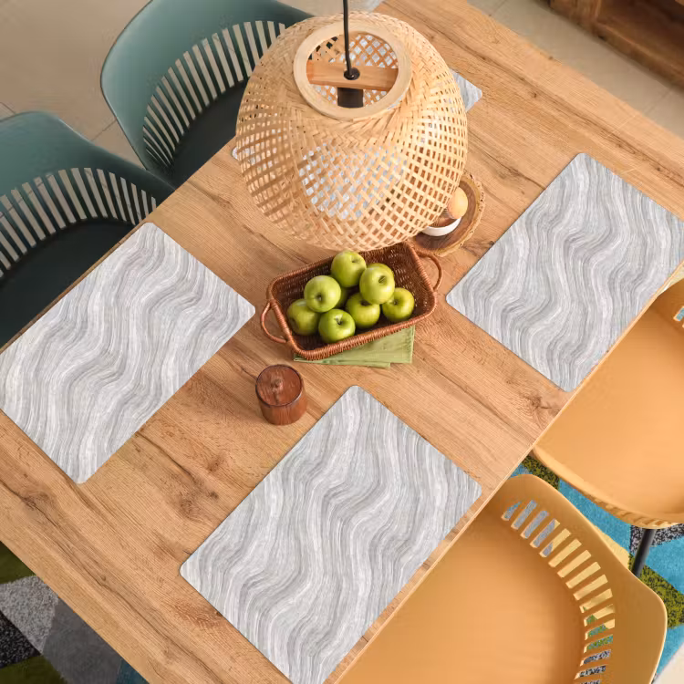 Patroon - Helder - Wit - Grijs Placemat vinyl groot 368 -zzsfeer5_Kitchenyeah-website
