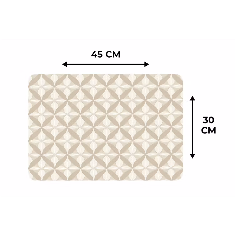 Patroon - Klassiek - Beige Placemat vinyl groot 368 -specs
