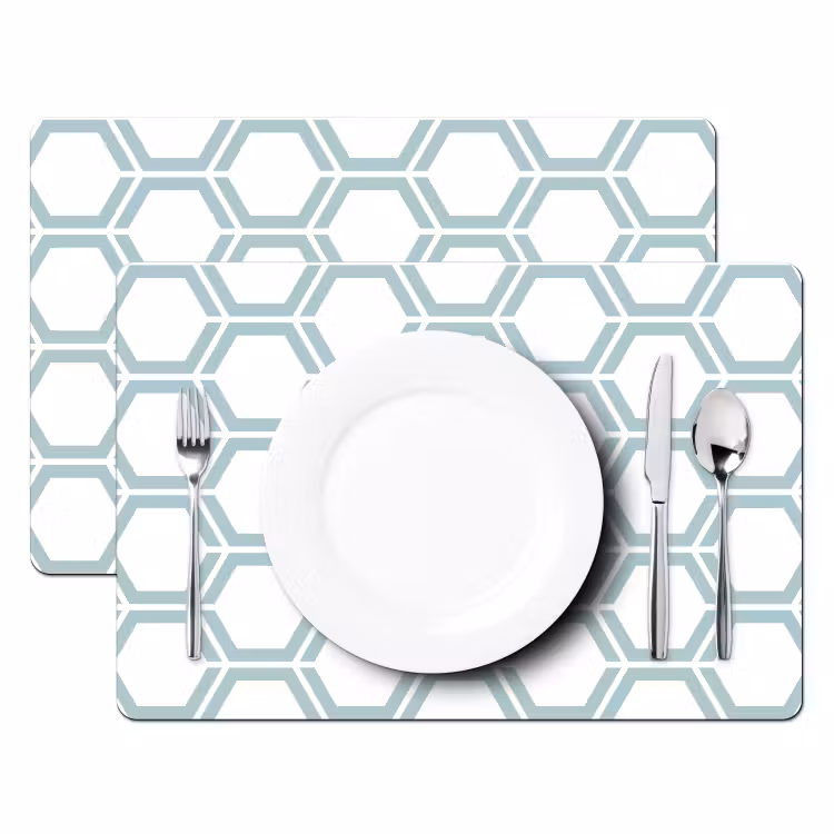 Patroon - Lijn - Design - Hexagon Placemat vinyl groot 368 -zzsfeer2_Kitchenyeah-website