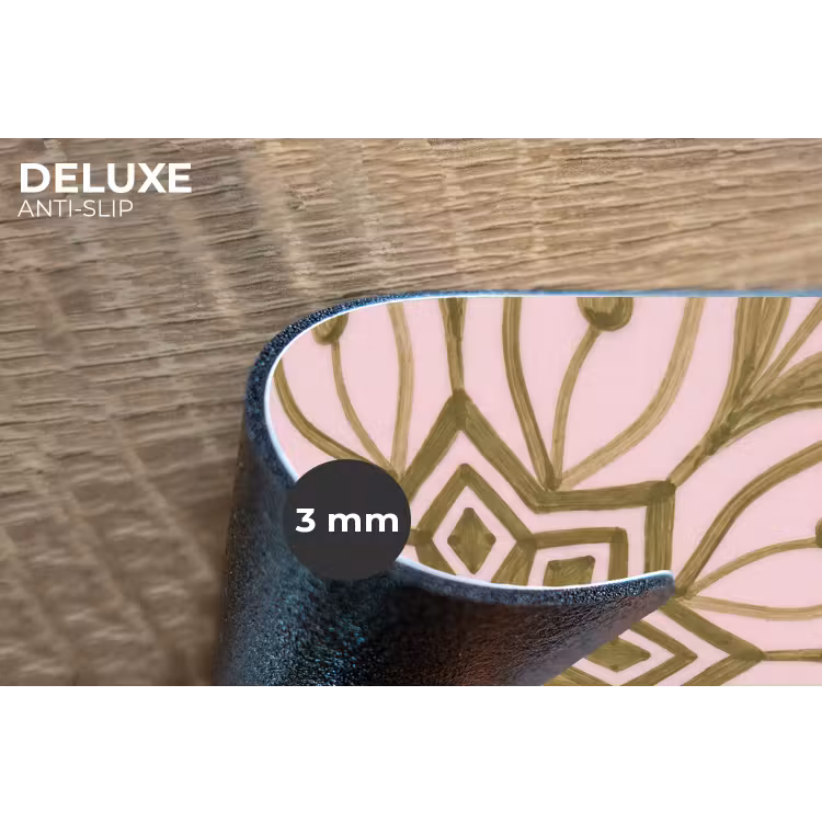 Patroon - Mandala - Decoratie - Abstract - Groen Placemat vinyl groot -closeup