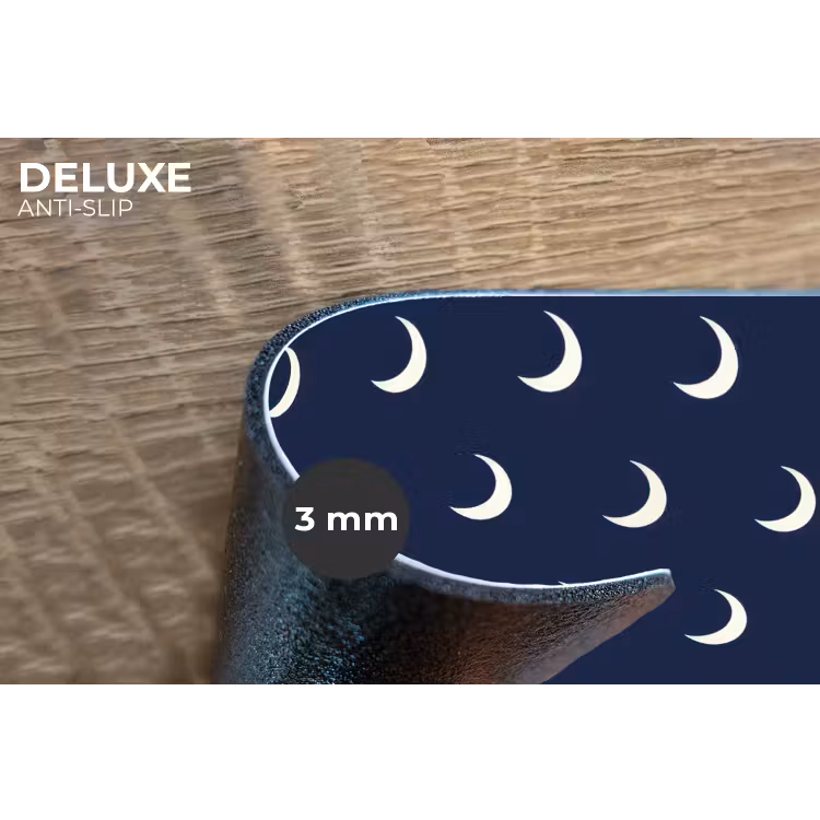 Patroon - Manen - Blauw Placemat vinyl groot 368 -closeup