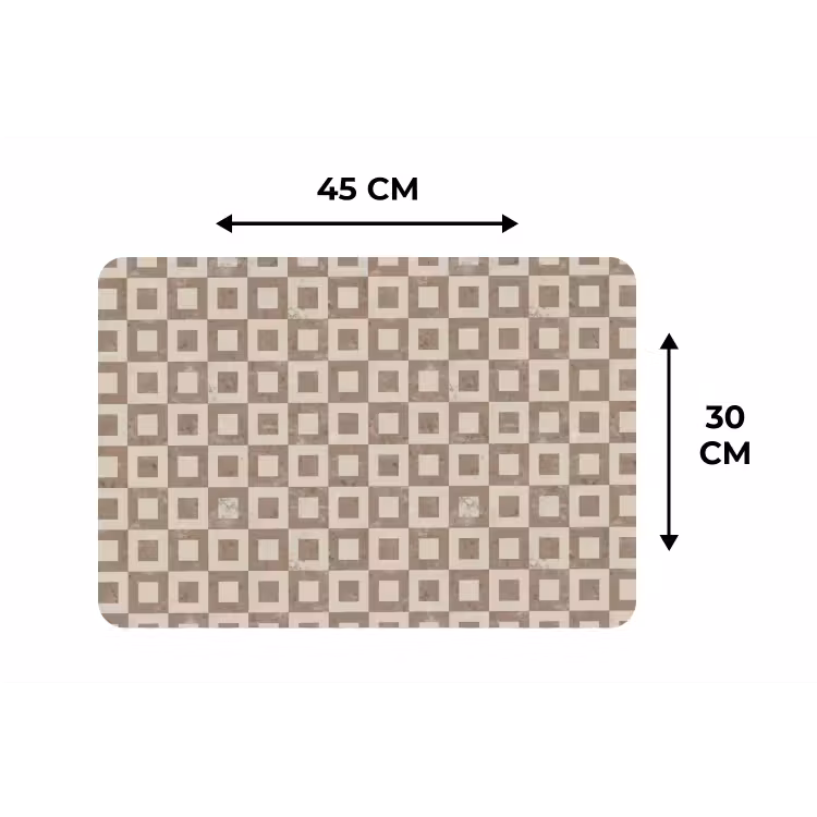 Patroon - Marmer - Beige Placemat vinyl groot 368 -specs