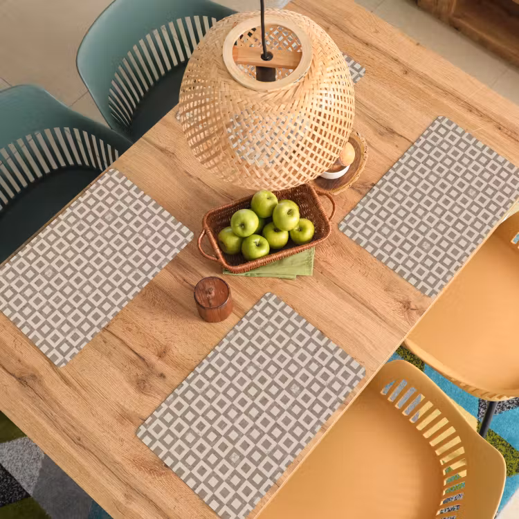 Patroon - Marmer - Beige Placemat vinyl groot 368 -zzsfeer5_Kitchenyeah-website