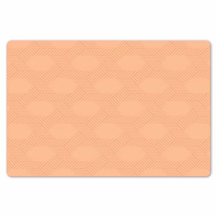 Patroon - Oranje - Lijnen Placemat vinyl groot 368 -zzsfeer1_Kitchenyeah-website
