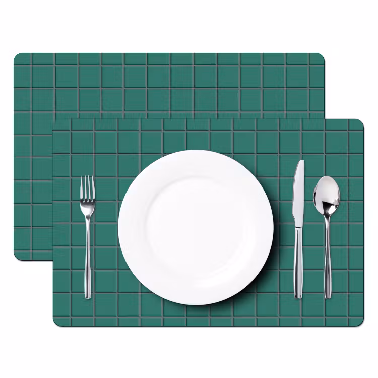 Patroon - Patroon - Smaragd Placemat vinyl groot 368 -zzsfeer2_Kitchenyeah-website