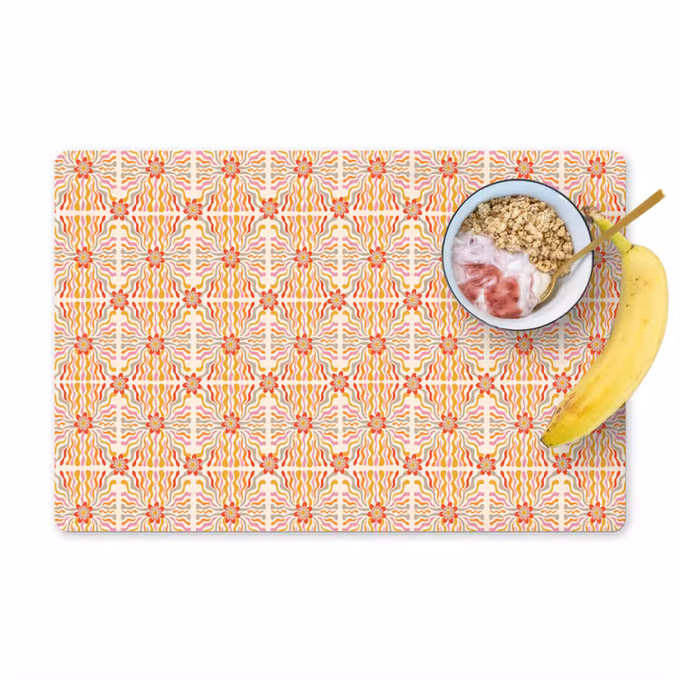 Patroon - Retro - Kleur Placemat vinyl groot 368 -zzzproduct_Kitchenyeah-website