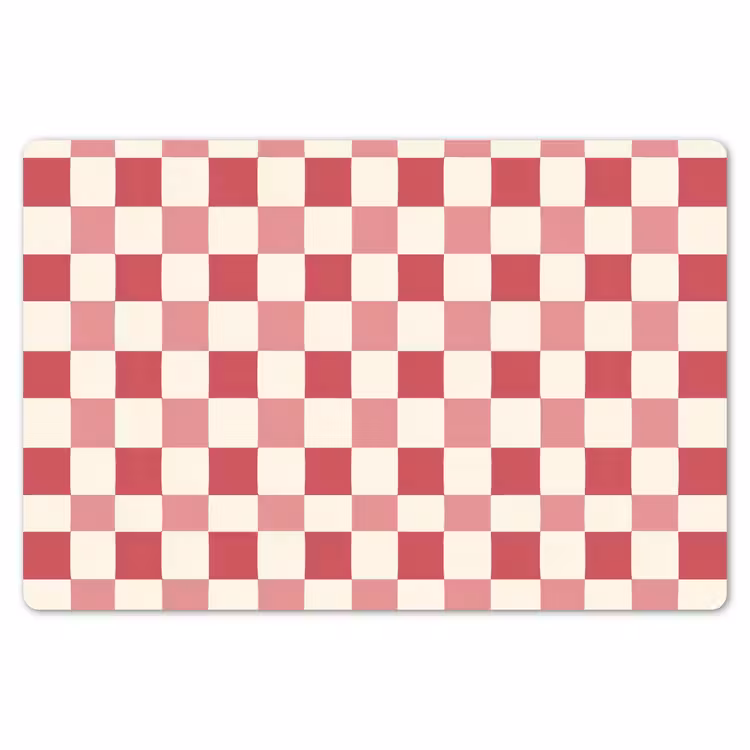 Patroon - Schaak - Roze Placemat vinyl groot 368 -zzsfeer1_Kitchenyeah-website