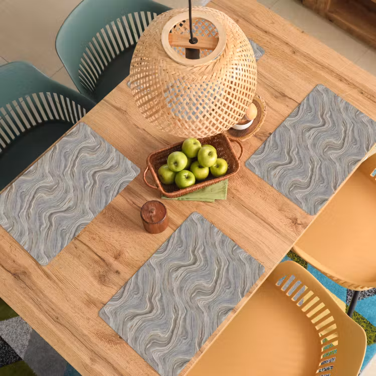 Patroon - Sereen - Paars - Groen Placemat vinyl groot 368 -zzsfeer5_Kitchenyeah-website