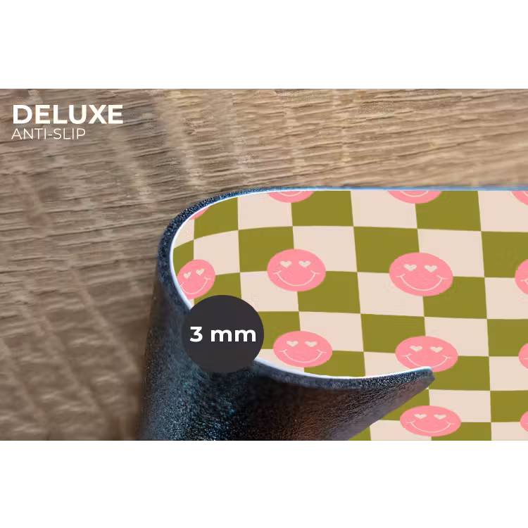 Patroon - Smileys - Blokken Placemat vinyl groot 368 -closeup