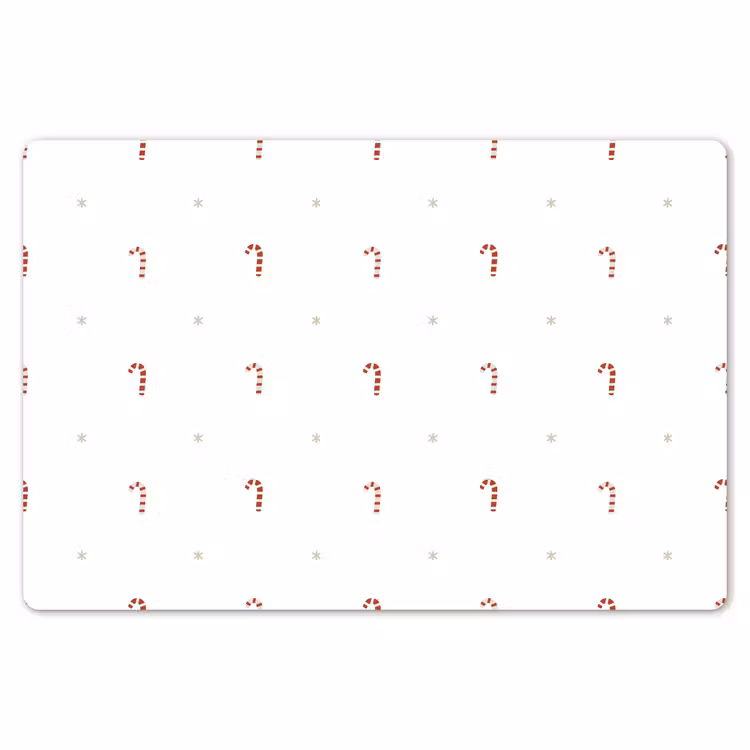 Patroon - Sterren - Zuurstok - Wit Placemat vinyl groot 368 -zzsfeer1_Kitchenyeah-website