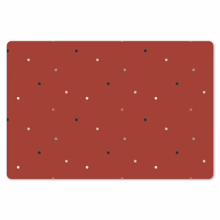 Patroon - Stippen - Rood Placemat vinyl groot 368 -zzsfeer1_Kitchenyeah-website