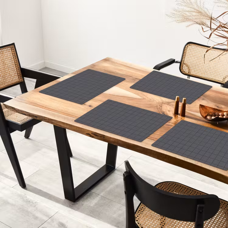 Patroon - Tegel - Grafiet - Grijs Placemat vinyl groot 368 -zzsfeer4_Kitchenyeah-website