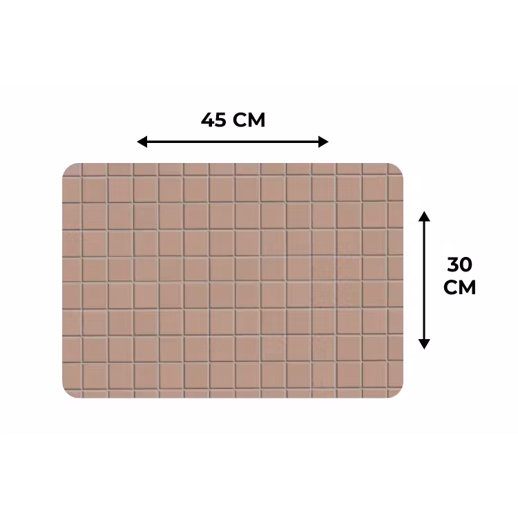 Patroon - Tegel - Oudroze Placemat vinyl groot 368 -specs