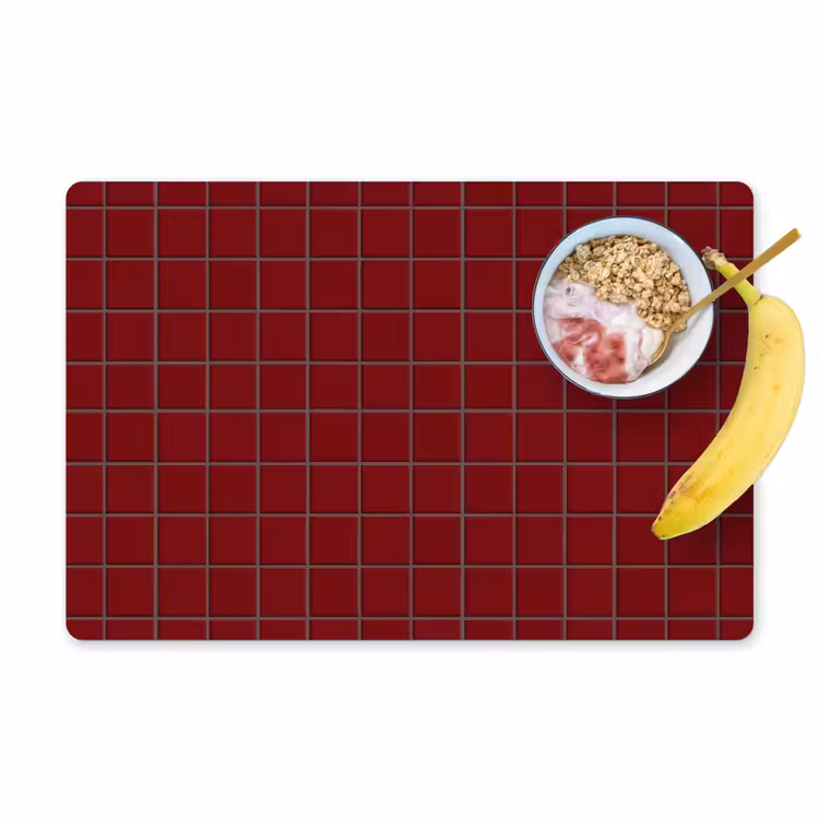 Patroon - Tegels - Burgundy Placemat vinyl groot 368 -zzzproduct_Kitchenyeah-website