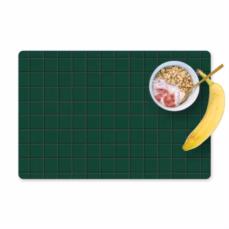 Patroon - Tegels - Dennen - Groen Placemat vinyl groot 368 -zzzproduct_Kitchenyeah-website