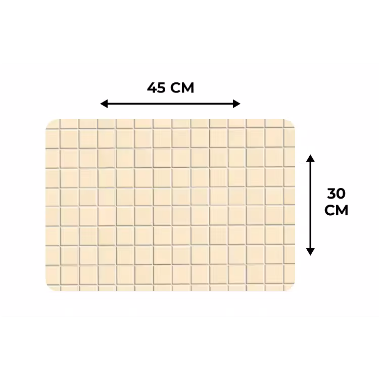 Patroon - Tegels - Gebroken - Wit Placemat vinyl groot 368 -specs