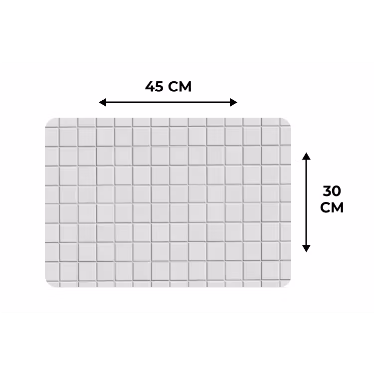 Patroon - Tegels - Grijs - Wit Placemat vinyl groot 368 -specs