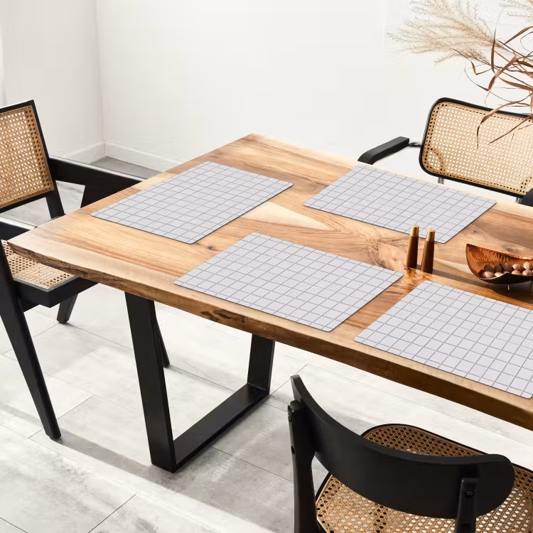 Patroon - Tegels - Grijs - Wit Placemat vinyl groot 368 -zzsfeer4_Kitchenyeah-website