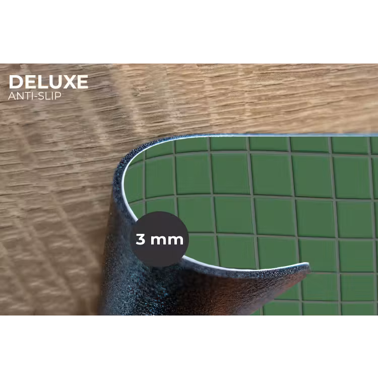 Patroon - Tegels - Groen Placemat vinyl groot 368 -closeup