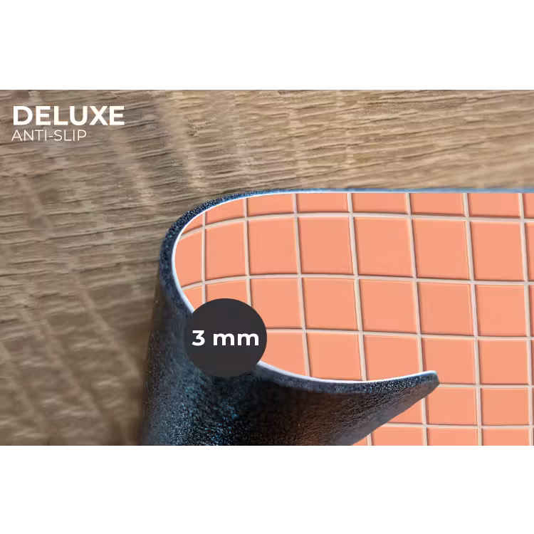Patroon - Tegels - Perzik Placemat vinyl groot 368 -closeup
