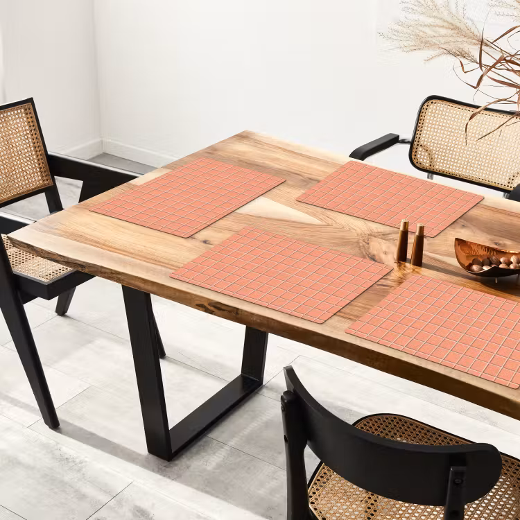 Patroon - Tegels - Perzik Placemat vinyl groot 368 -zzsfeer4_Kitchenyeah-website