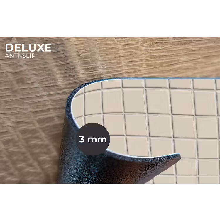 Patroon - Tegels - Taupe Placemat vinyl groot 368 -closeup