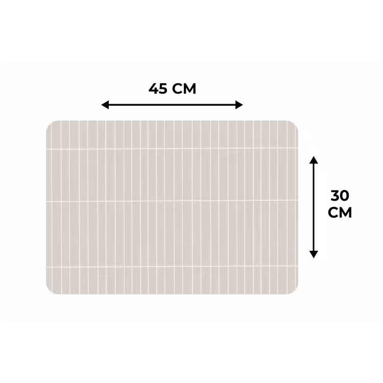 Patroon - Tegels - Zand Placemat vinyl groot 368 -specs
