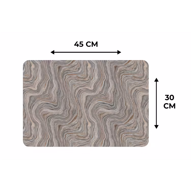 Patroon - Textuur - Grijs Placemat vinyl groot 368 -specs