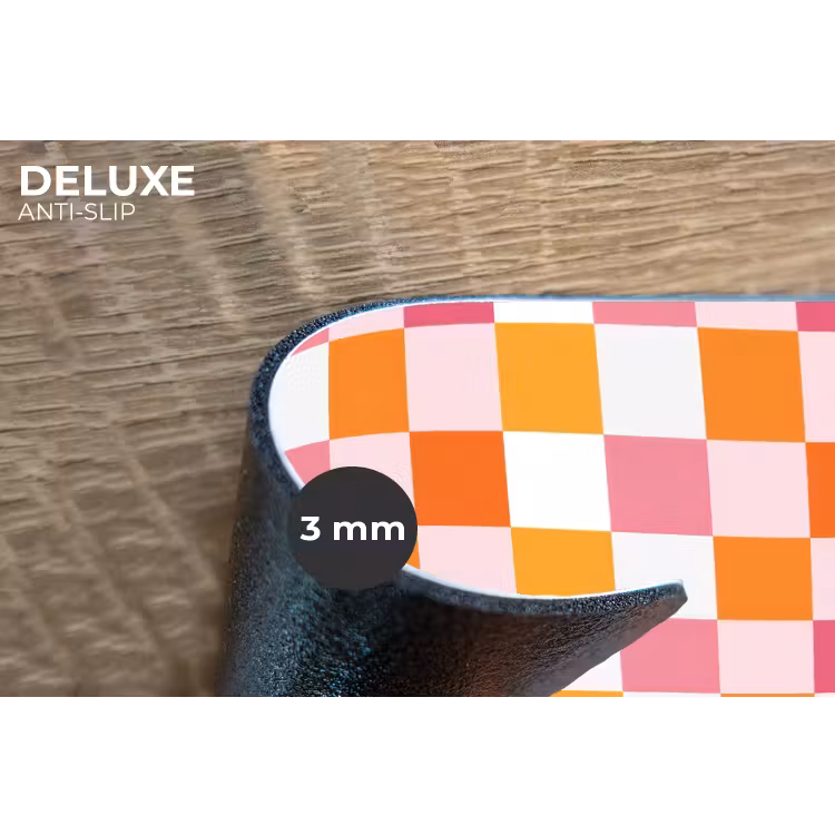 Patroon - Vierkant - Roze Placemat vinyl groot 368 -closeup