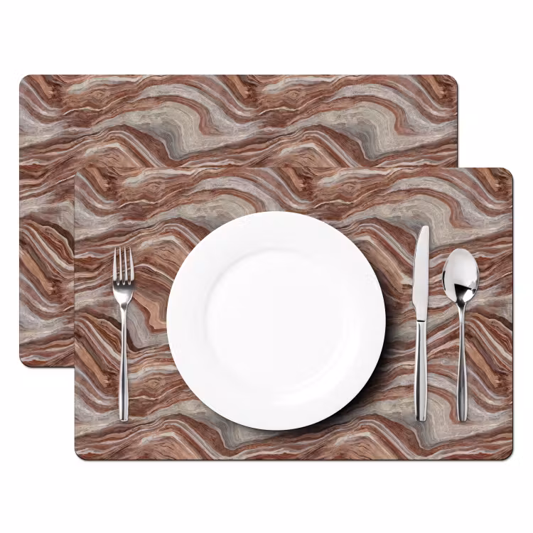 Patroon - Zandsteen - Travertijn Placemat vinyl groot 368 -zzsfeer2_Kitchenyeah-website