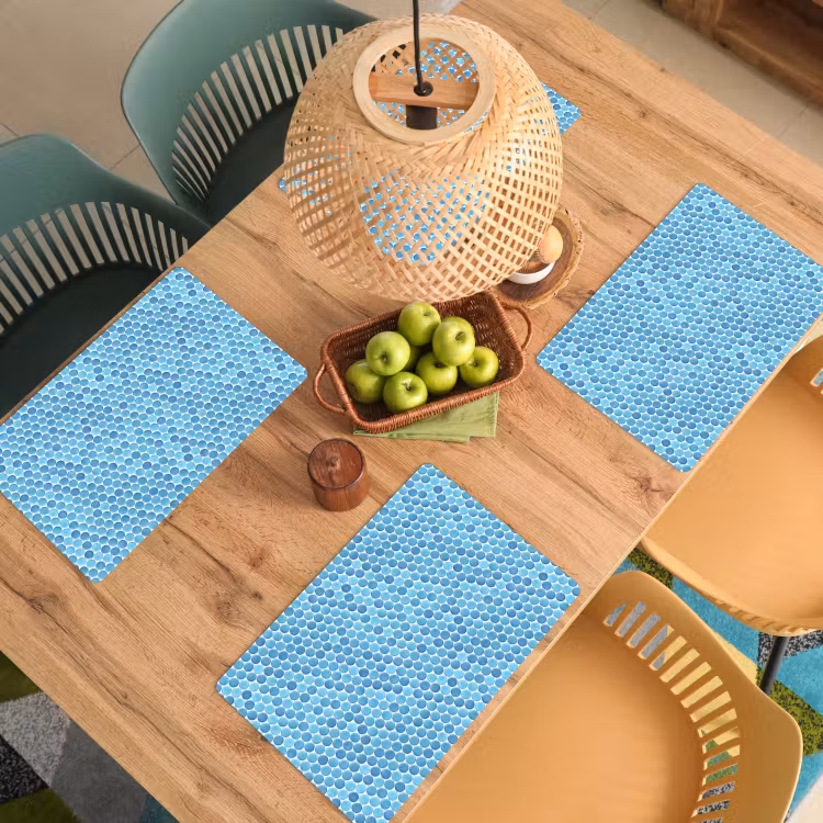 Penny - Mozaïek - Lichtblauw Placemat vinyl groot 368 -zzsfeer5_Kitchenyeah-website