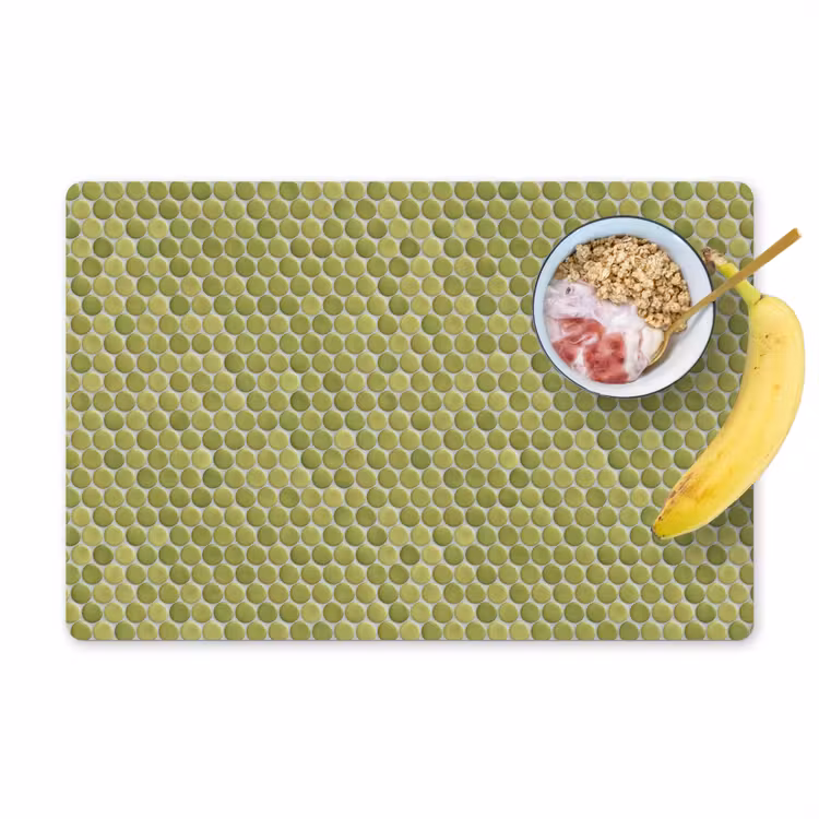 Penny - Mozaïek - Olijfgroen Placemat vinyl groot 368 -zzzproduct_Kitchenyeah-website