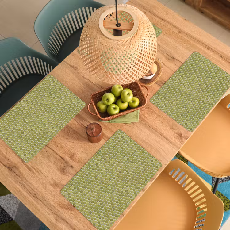 Penny - Mozaïek - Olijfgroen Placemat vinyl groot 368 -zzsfeer5_Kitchenyeah-website