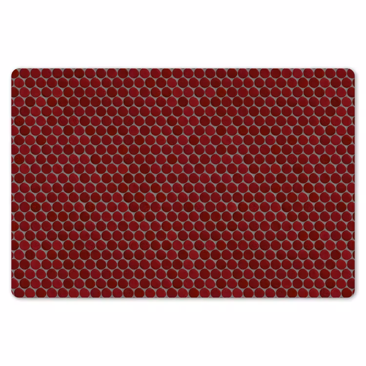 Penny - Mozaïek - Rond - Rood Placemat vinyl groot 368 -zzsfeer1_Kitchenyeah-website