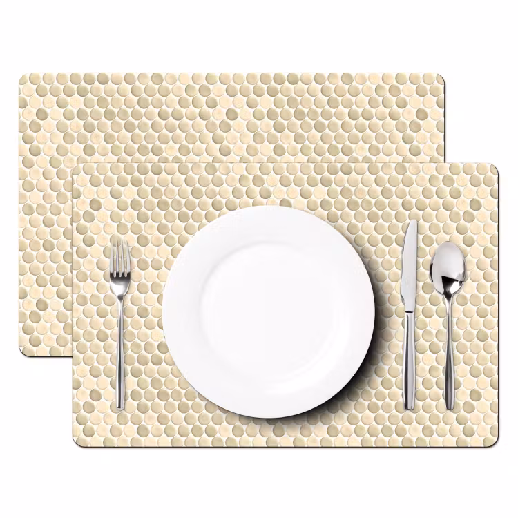 Penny - Mozaïek - Zand Placemat vinyl groot 368 -zzsfeer2_Kitchenyeah-website