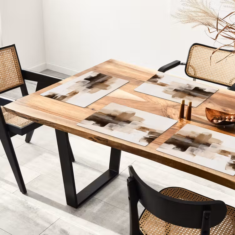 Penseelstreken - Abstract landschap - Rust Placemat vinyl groot -zzsfeer4_Kitchenyeah-website