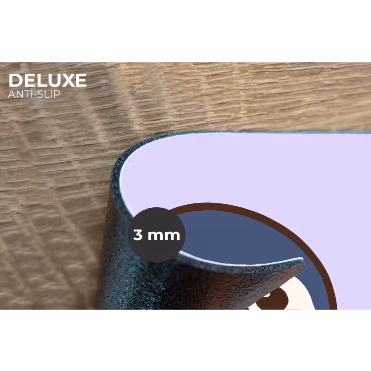 Pinguïn - Paars - Schattig Placemat vinyl groot -closeup
