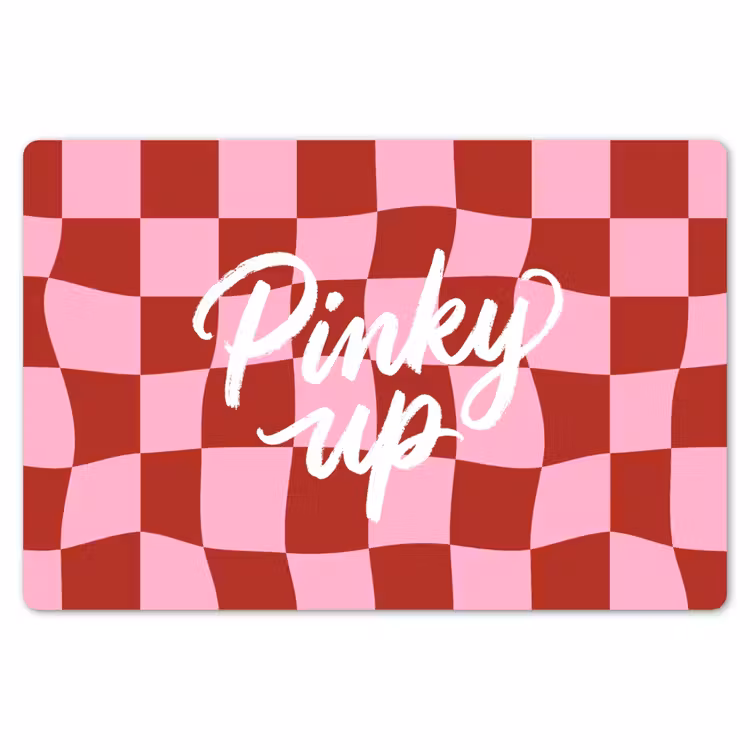 Pinky up - Geblokt - Bordeauxrood Placemat vinyl groot -zzsfeer1_Kitchenyeah-website