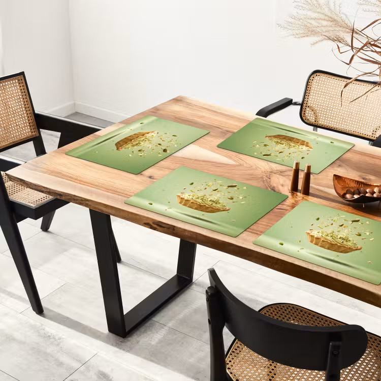 Pistache - Taart - Noten - Eten Placemat vinyl groot -zzsfeer4_Kitchenyeah-website