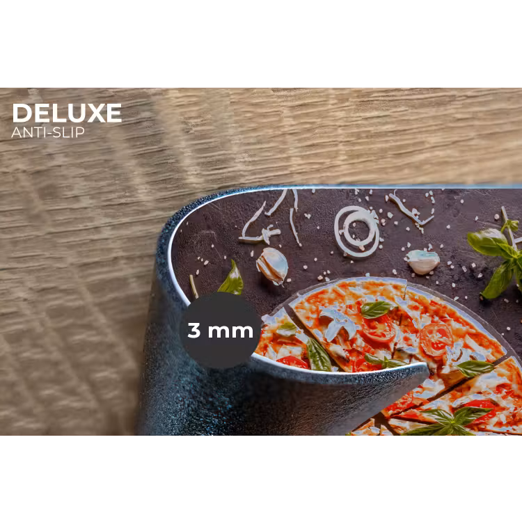 Pizza - Groente - Kruiden - Keuken - Industrieel Placemat vinyl groot -closeup