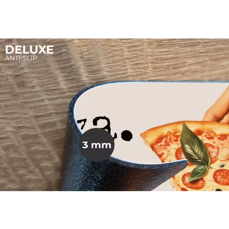 Pizza - Kaas - Pepperoni Placemat vinyl groot -closeup