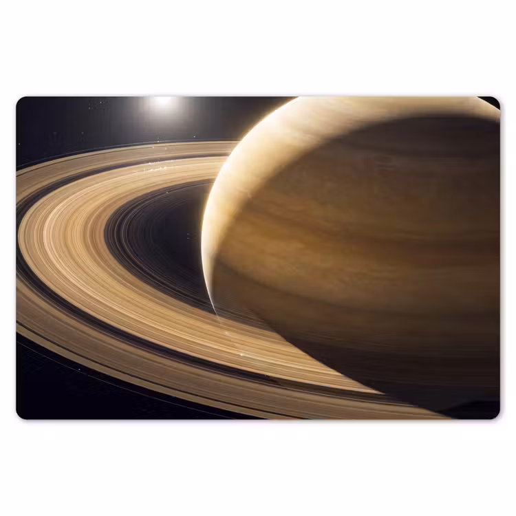 Placemat - 6 stuks - Planeet - Ringen - Ruimte - Planeet - Ringen - Ruimte Placemat vinyl groot