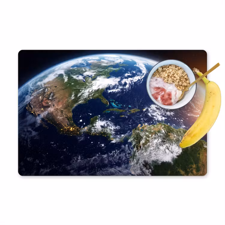 Placemat - 6 stuks - Planeet - Ruimte - Kosmos - Planeet - Ruimte - Kosmos Placemat vinyl groot
