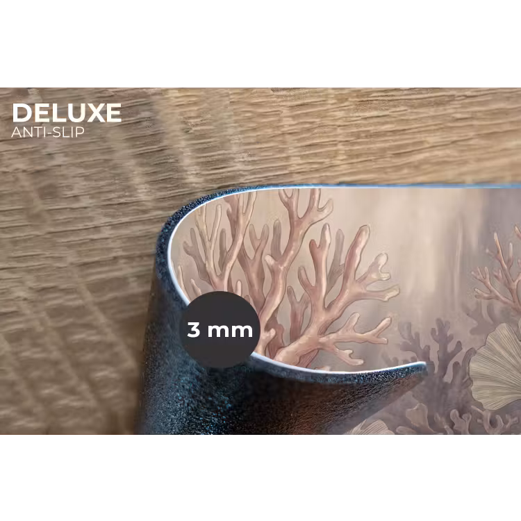 Plant - Bladeren - Zee - Illustratie - Groen Placemat vinyl groot -closeup