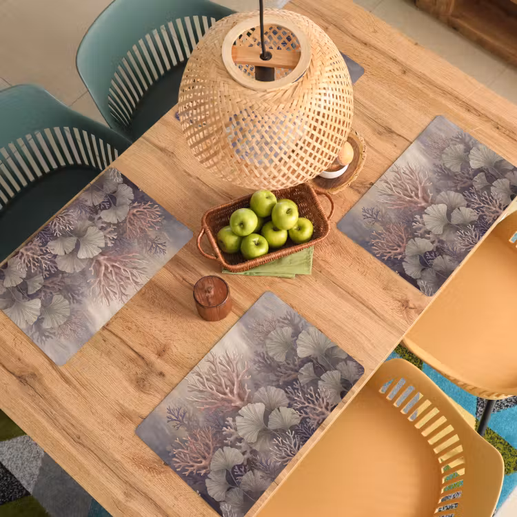 Plant - Bladeren - Zee - Illustratie - Groen Placemat vinyl groot -zzsfeer5_Kitchenyeah-website