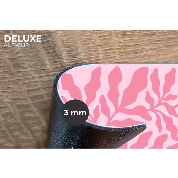 Planten - Organisch - Abstract - Modern - Roze Placemat vinyl groot -closeup