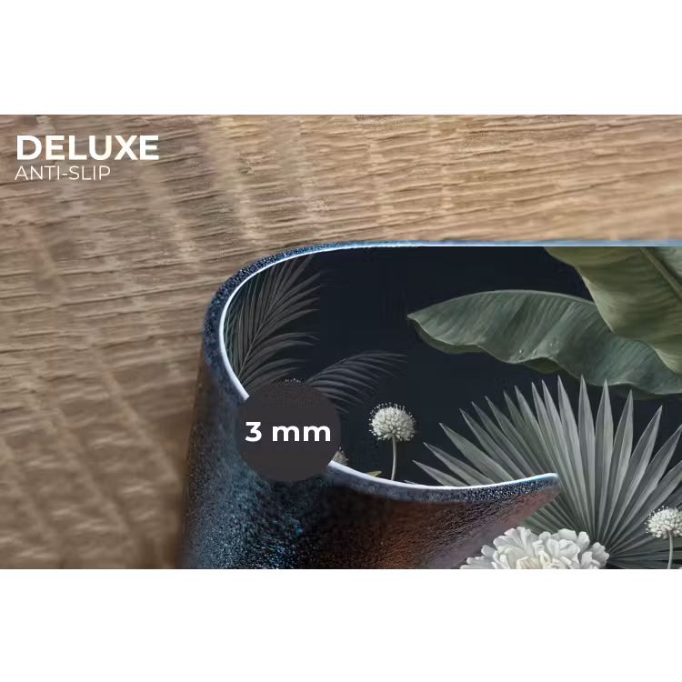 Planten - Tropisch - Botanisch - Donker - Groen Placemat vinyl groot -closeup