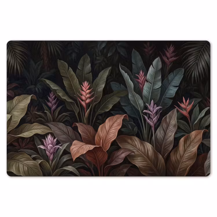 Planten - Tropisch - Jungle - Donker - Natuur Placemat vinyl groot -zzsfeer1_Kitchenyeah-website